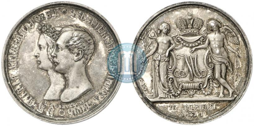 Picture 1 rouble 1841 year СПБ-НГ "In the memory of the wedding of the crown prince"