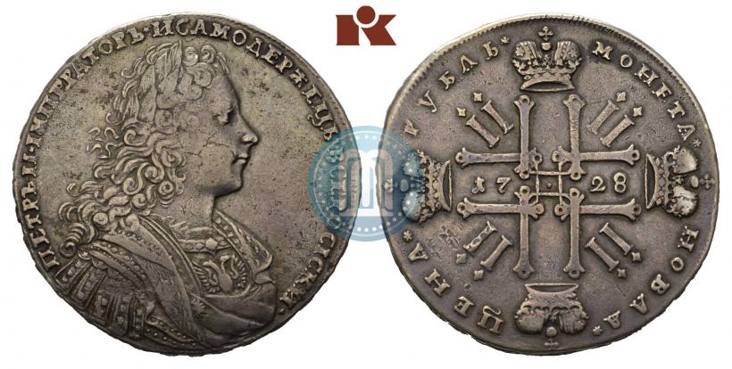 Picture 1 rouble 1728 year  "Type of 1728"