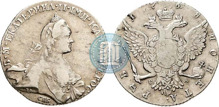 Picture 1 rouble 1768 year СПБ-СА 