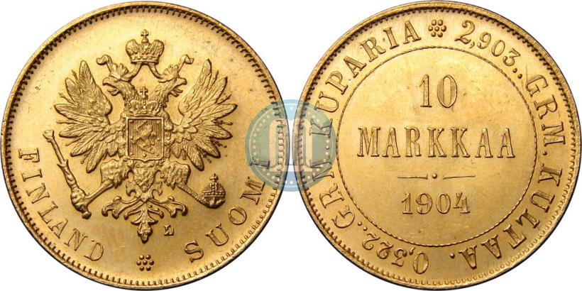 Picture 10 markkaa 1904 year L 