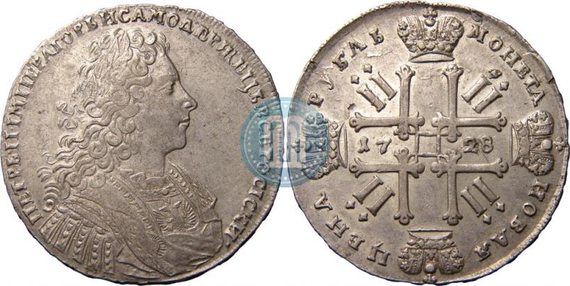 Picture 1 rouble 1728 year  "Type of 1728"