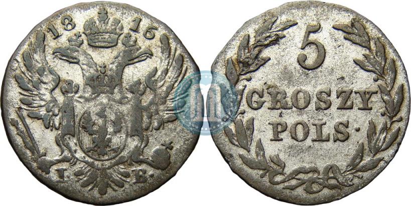 Picture 5 groszy 1816 year IB 