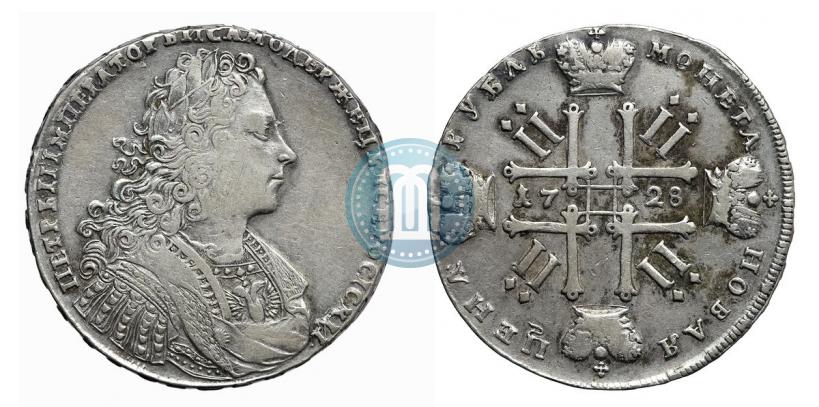 Фото 1 рубль 1728 года  "Тип 1728"