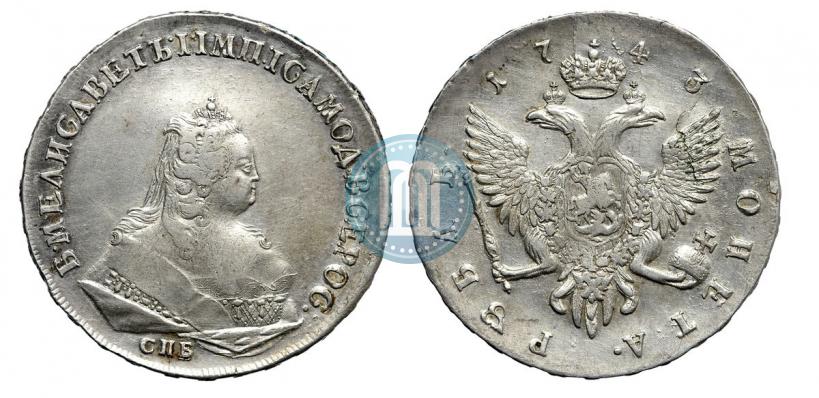 Picture 1 rouble 1743 year СПБ 
