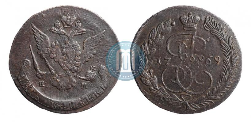 Фото 5 копеек 1769 года ЕМ 