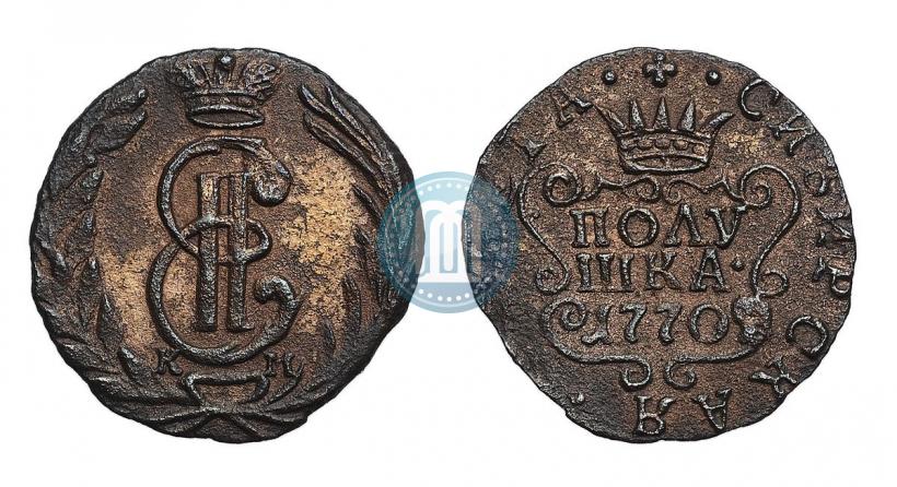 Фото Полушка 1770 года КМ 