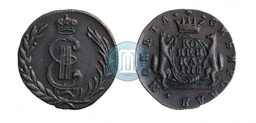 Фото 1 копейка 1778 года КМ 
