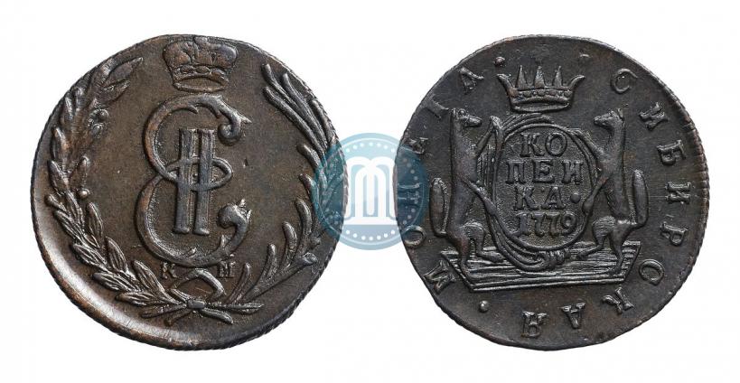 Фото 1 копейка 1779 года КМ 