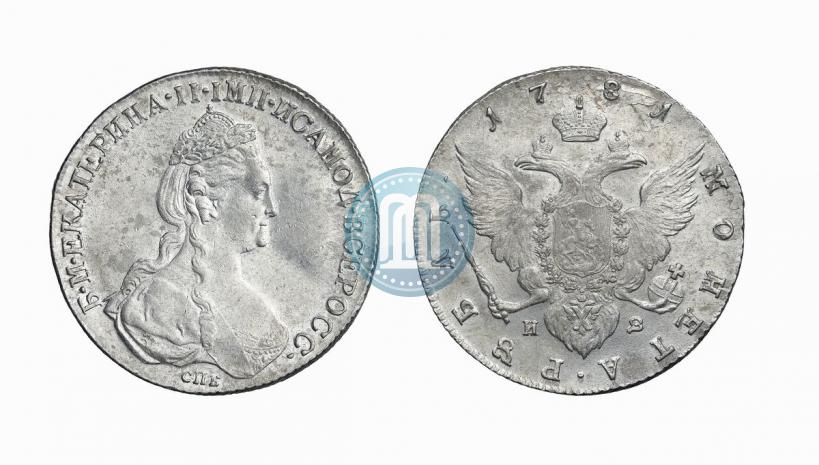 Фото 1 рубль 1781 года СПБ-ИЗ 