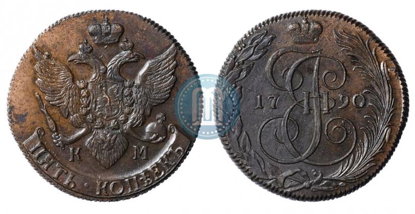 Picture 5 kopecks 1790 year КМ 