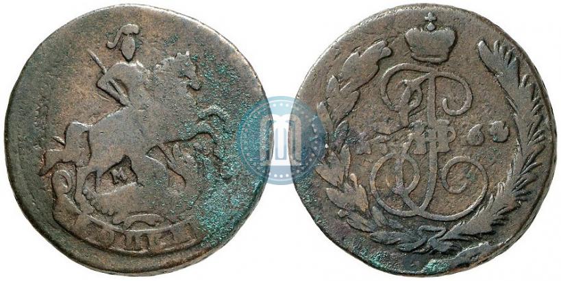 Фото 1 копейка 1764 года ММ 