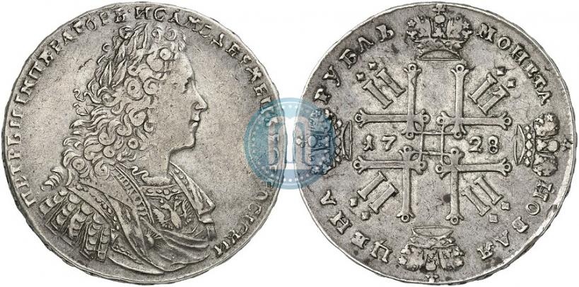 Фото 1 рубль 1728 года  "Тип 1728"