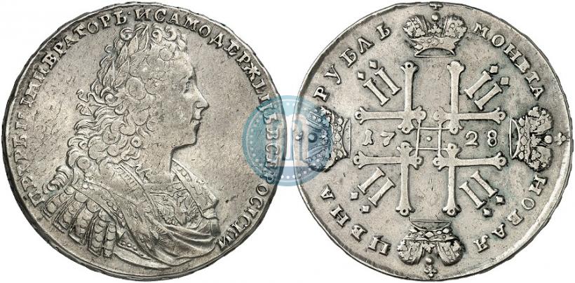 Фото 1 рубль 1728 года  "Тип 1728"