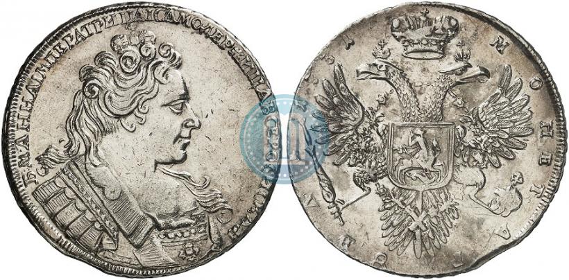 Фото 1 рубль 1731 года  