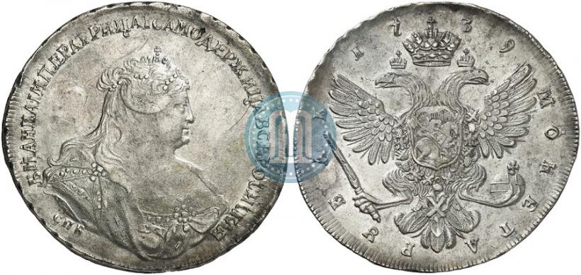 Picture 1 rouble 1739 year СПБ "Petersburg type"
