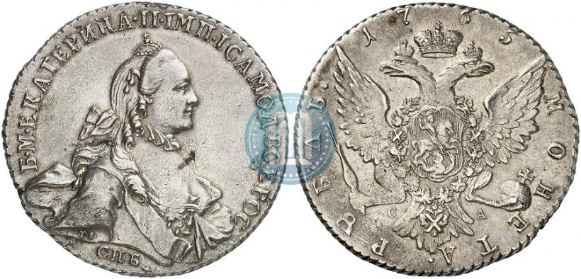 Picture 1 rouble 1765 year СПБ-СА 