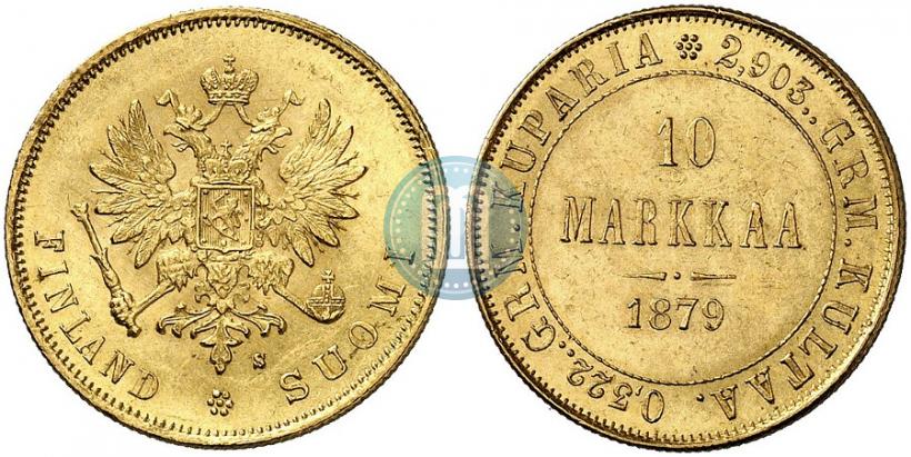 Picture 10 markkaa 1879 year S 