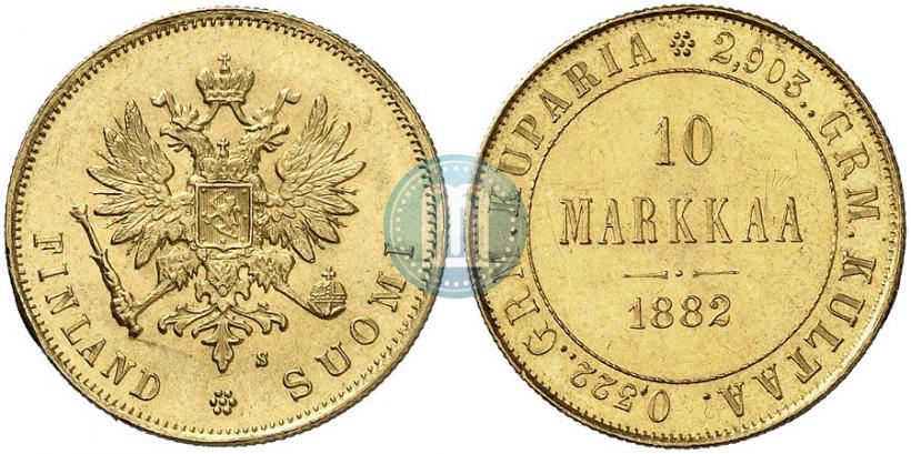 Фото 10 марок 1882 года S 