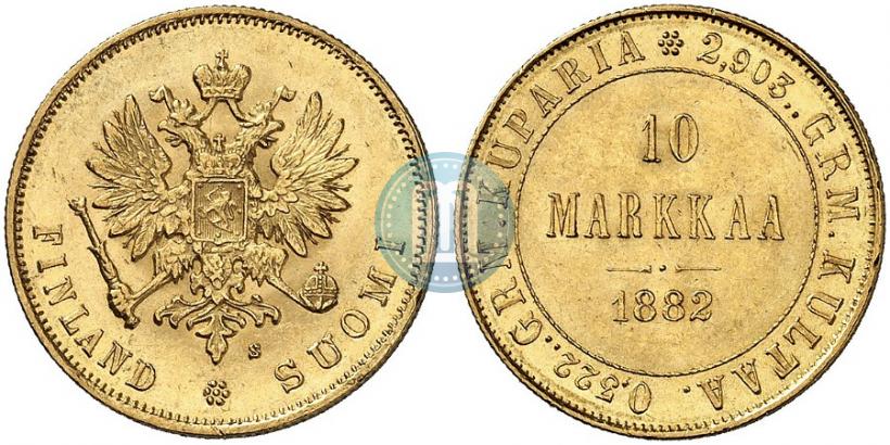 Picture 10 markkaa 1882 year S 