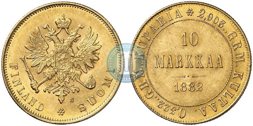 Picture 10 markkaa 1882 year S 