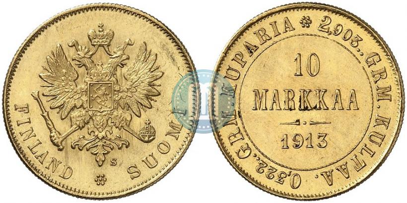 Фото 10 марок 1913 года S 