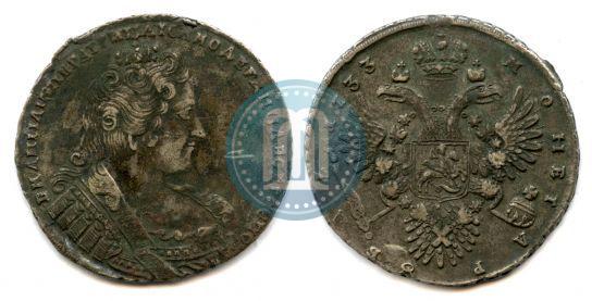 Picture 1 rouble 1733 year  