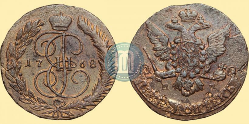 Picture 5 kopecks 1768 year ММ 