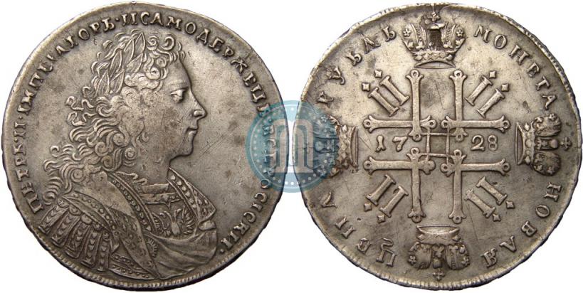 Фото 1 рубль 1728 года  "Тип 1728"