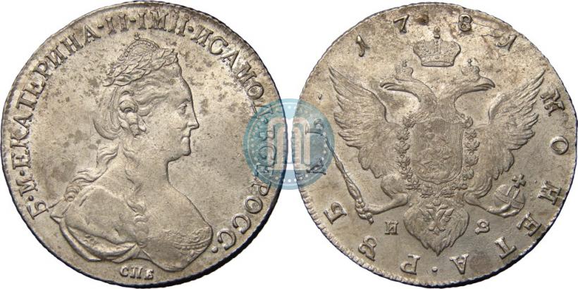 Picture 1 rouble 1781 year СПБ-ИЗ 