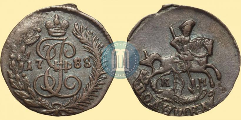 Фото Полушка 1788 года КМ 