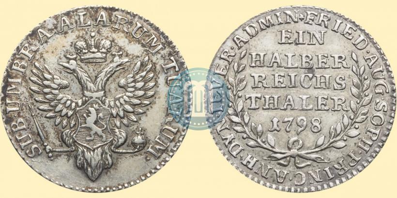 Фото Ein halber reichsthaler 1798 года  "Княжество Йевер"
