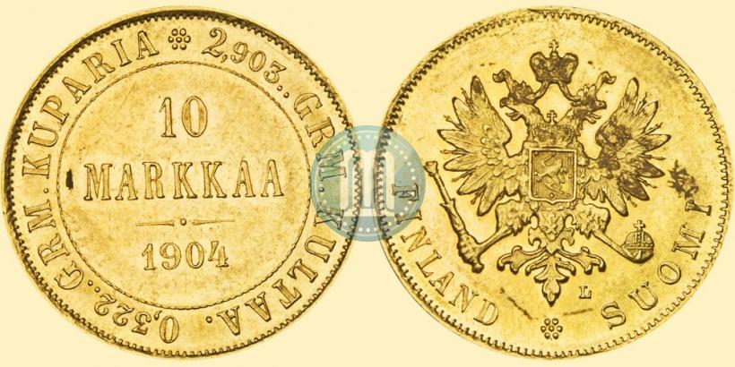 Picture 10 markkaa 1904 year L 
