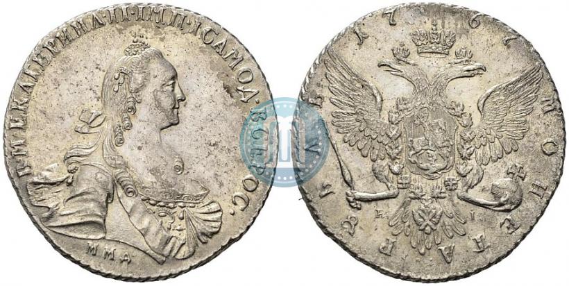 Picture 1 rouble 1767 year ММД-EI 