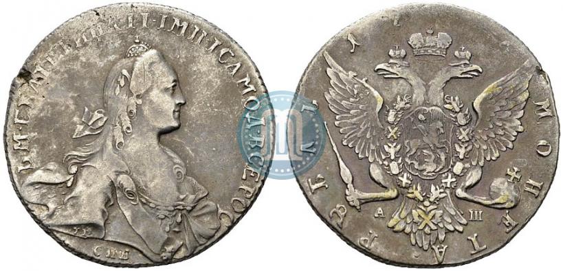 Picture 1 rouble 1766 year СПБ-АШ 