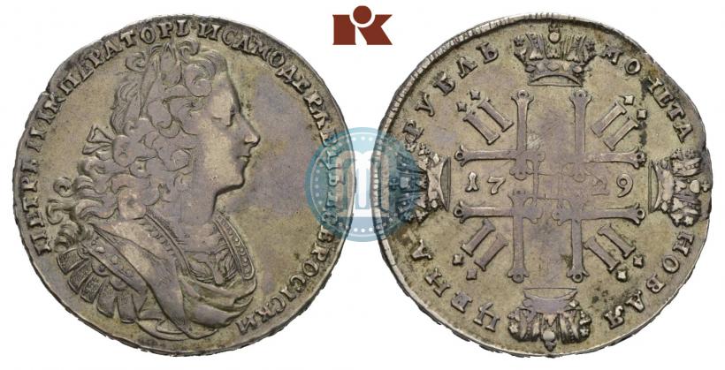 Picture 1 rouble 1729 year  "Type of 1727"