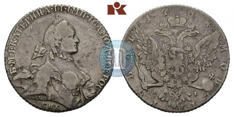 Picture 1 rouble 1764 year СПБ-ЯI 