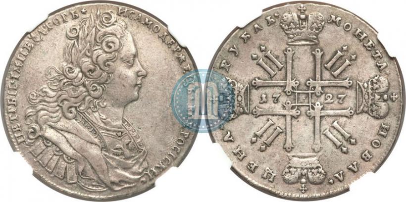 Picture 1 rouble 1727 year  "Moscow type"