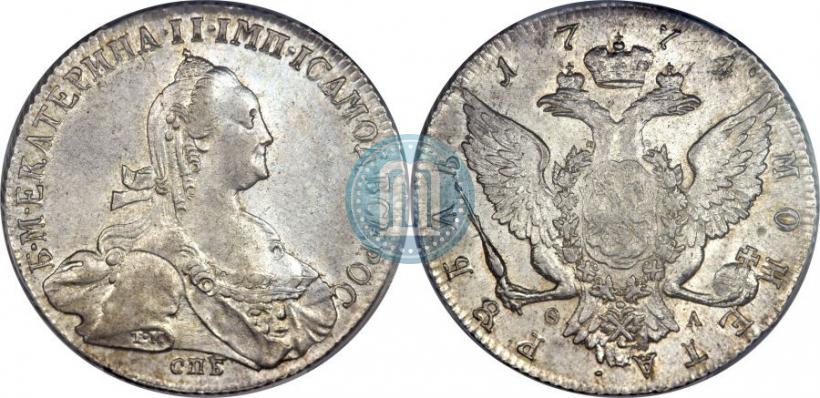 Фото 1 рубль 1774 года СПБ-ФЛ 