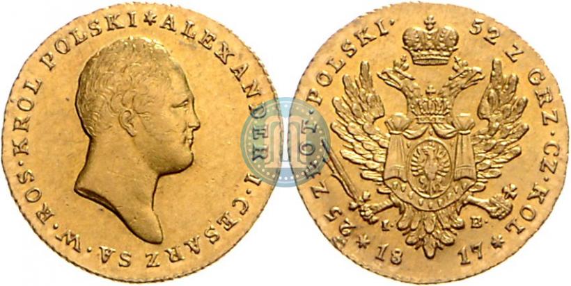 Picture 25 złotych 1817 year IB 