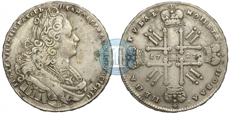 Picture 1 rouble 1727 year  "Moscow type"