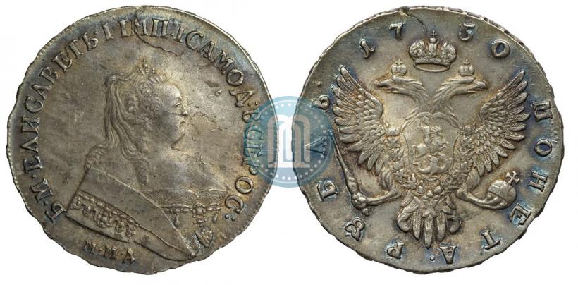 Picture 1 rouble 1750 year ММД 