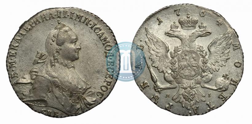 Picture 1 rouble 1764 year СПБ-ЯI 