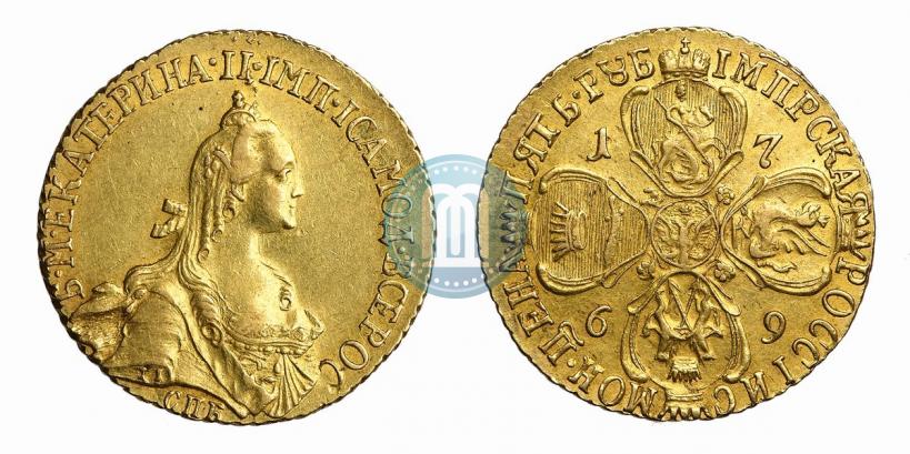 Picture 5 roubles 1769 year СПБ 