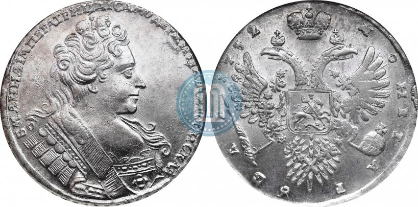 Фото 1 рубль 1732 года  