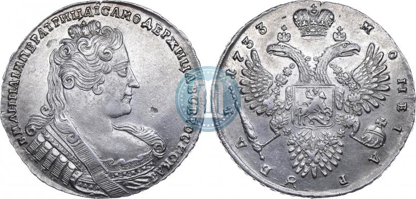 Фото 1 рубль 1733 года  