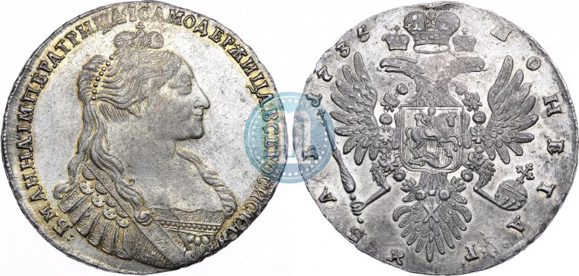 Picture 1 rouble 1735 year  