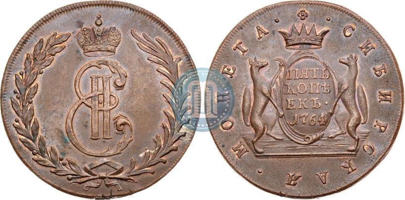 Picture 5 kopecks 1764 year  