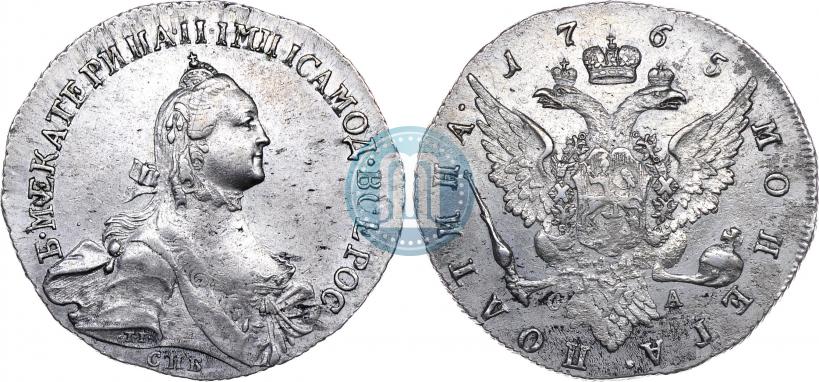 Фото Полтина 1765 года СПБ-СА 