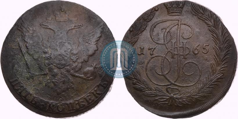 Picture 5 kopecks 1765 year  