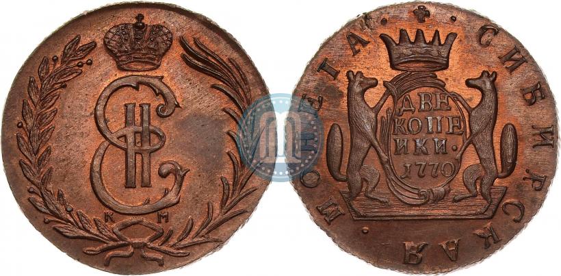 Picture 2 kopecks 1770 year КМ 